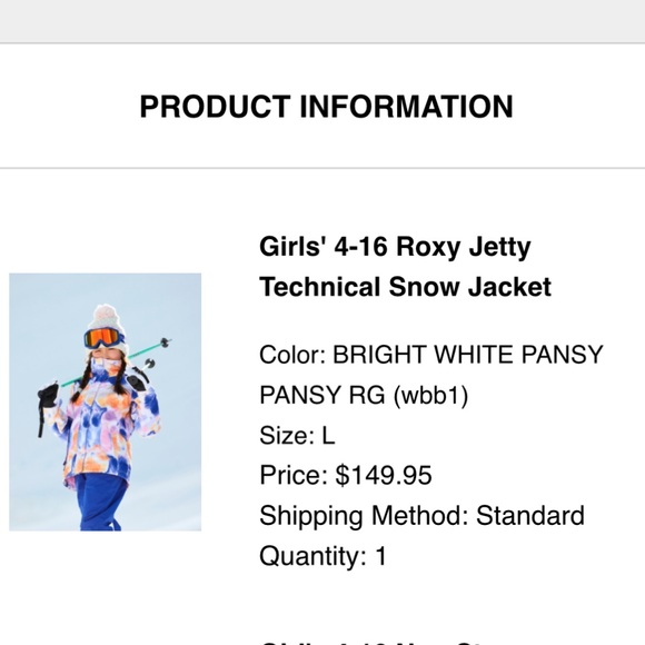 Roxy Jetty Technical Snow Jacket - Picture 1 of 1